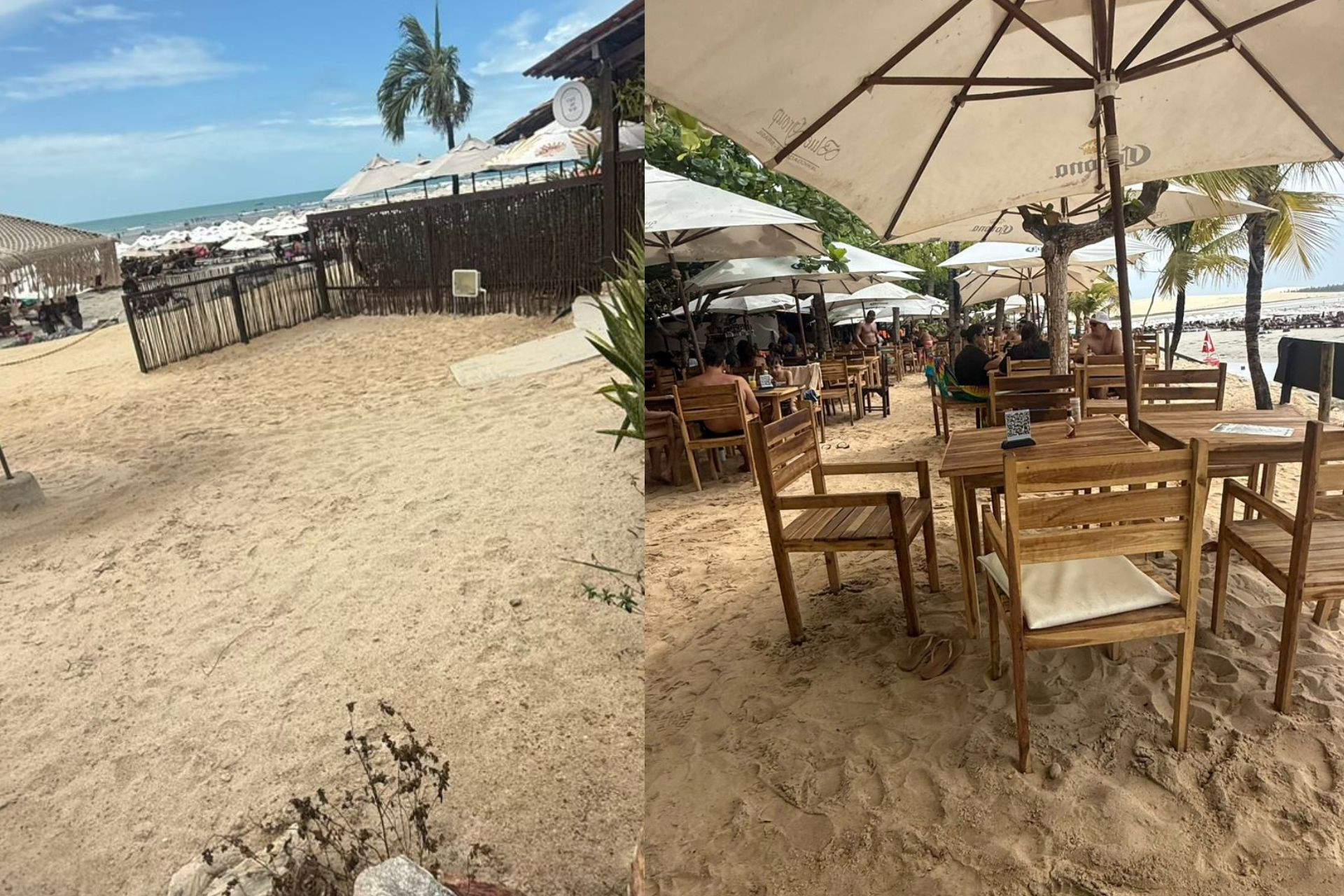 Quinze barracas irregulares receberam notificação para retirada de estruturas nesta quinta-feira, 22, na Vila de Jericoacoara, no município de Jijoca de Jericoacoara (Foto: Reprodução/ Superintendência do Patrimônio da União no Ceará (SPU))