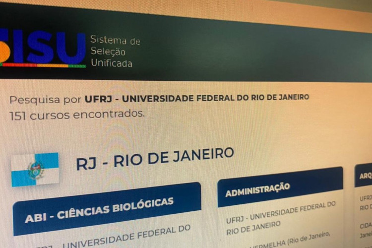 Confira a 4ª parcial das notas de corte do Sisu 2026 na UFRJ