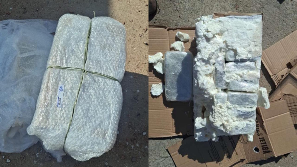 Droga foi apreendida com o suspeito dentro de ônibus que seguia para Fortaleza