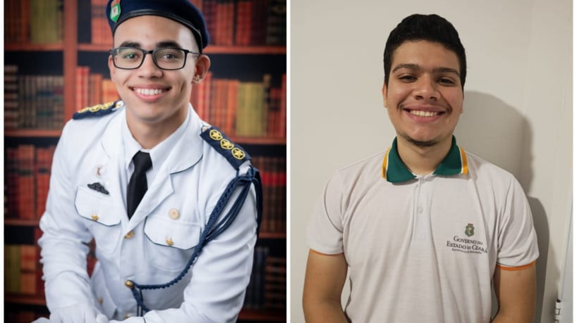 Pedro Lucas, 18, e Matheus Willames, 18, são alunos da rede pública que conquistaram vaga em Medicina 