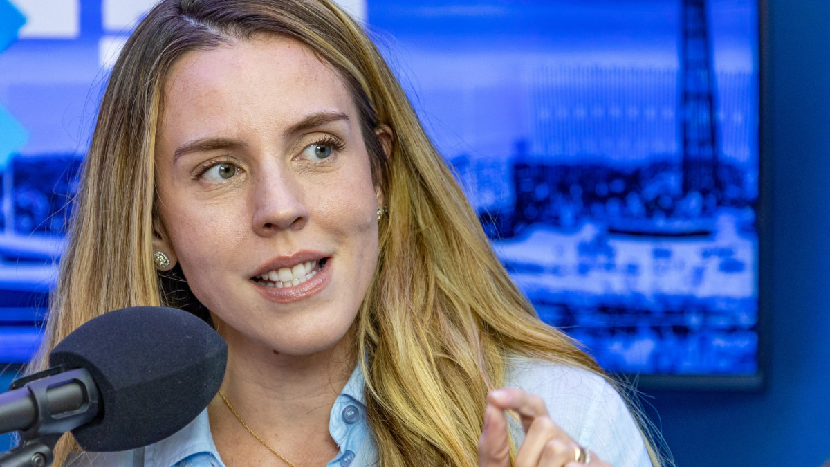 Jade Romero, vice-governadora, em participação no Jogo Político no OPOVO