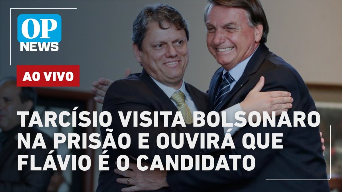 Tarcísio deve visitar Jair Bolsonaro na Papudinha nesta quinta-feira, 29