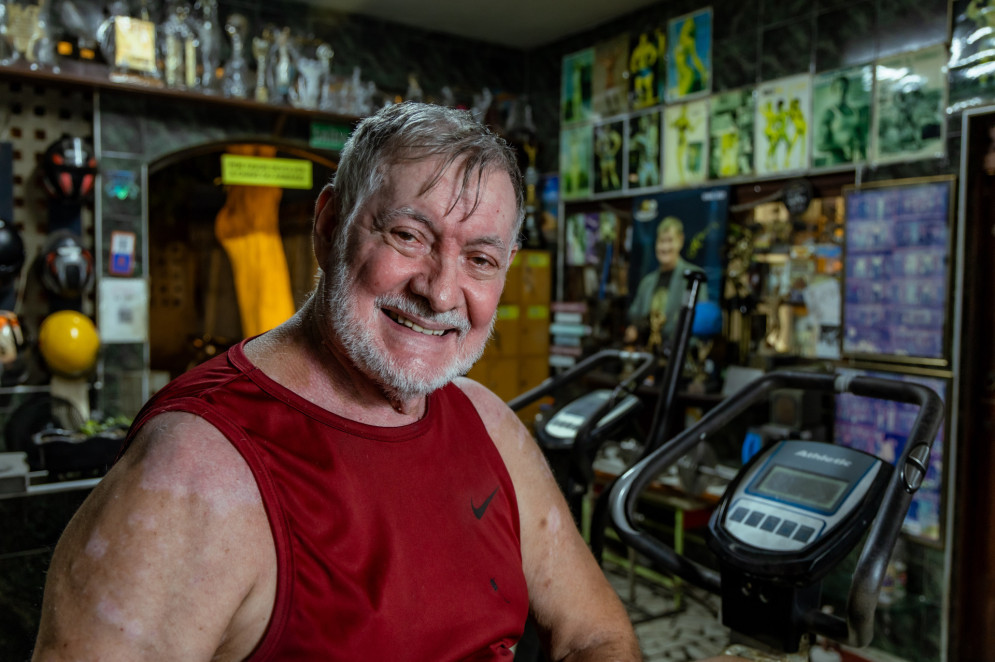 '&Agrave;s vezes, as pessoas perguntam se n&atilde;o fico chateado com o surgimento de Ironbergs e dessas academias, mas n&atilde;o. Me sinto lisonjeado. A gente fica feliz pelo trabalho que fez. N&atilde;o s&oacute;, mas juntamente com muitas pessoas.'(Foto: FCO FONTENELE)