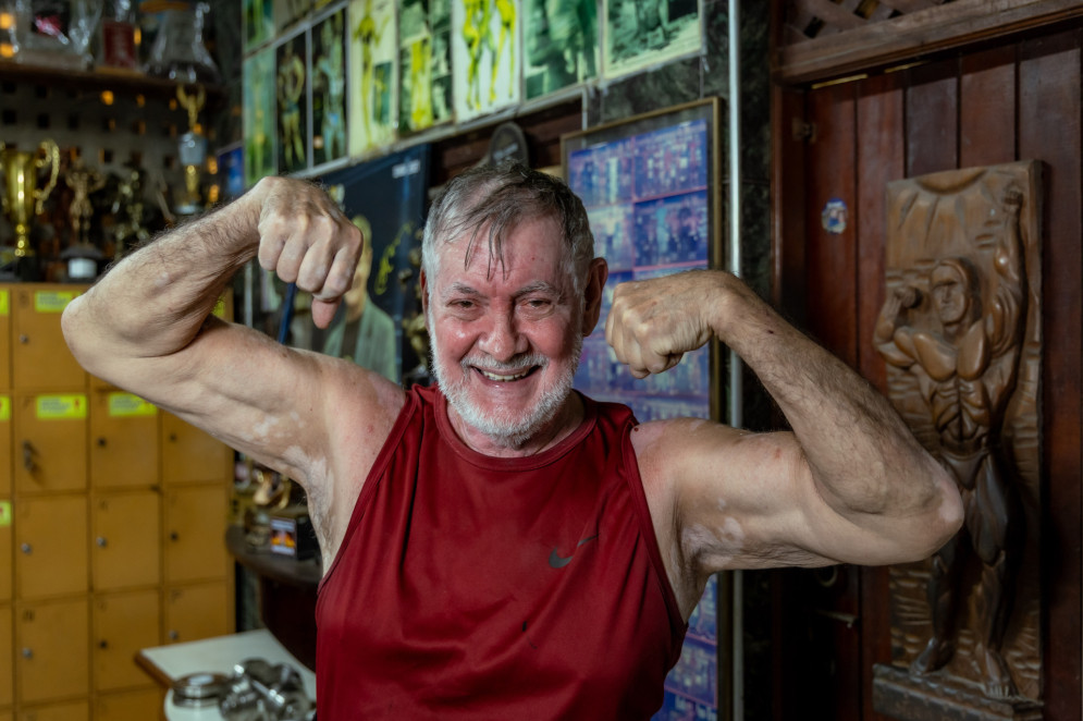 Jos&eacute; da P&aacute;scoa Madeira Neto (P&aacute;scoa) &eacute; propriet&aacute;rio da Academia Poduim de muscula&ccedil;&atilde;o(Foto: FCO FONTENELE)