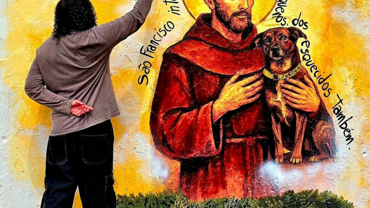 Mural Pintado pelo artista Wanderson Petrova na cidade do Crato, no Cariri