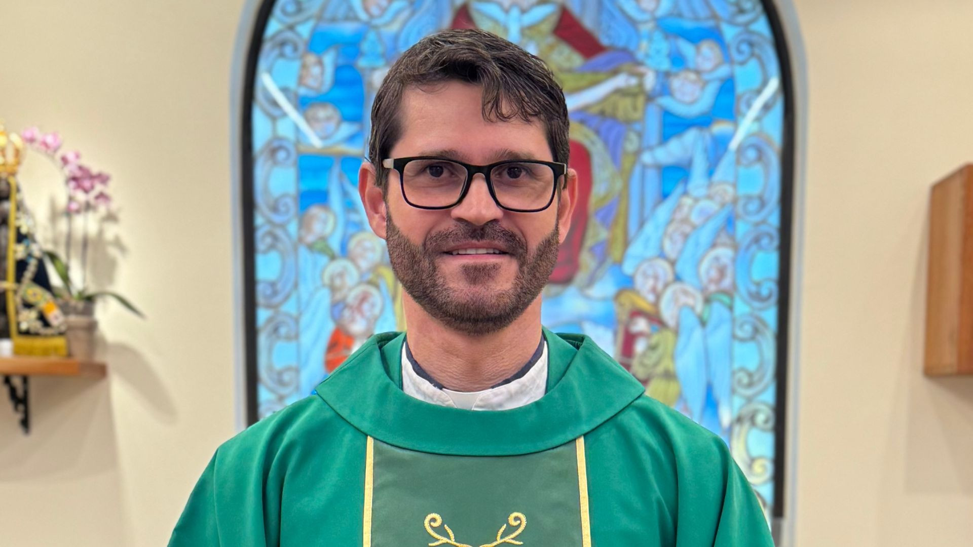 ￼DIRETOR do Editorial da Rádio Maria Brasil, padre Warlen Reis  (Foto: Cristiane Bottchor/Rádio Maria)