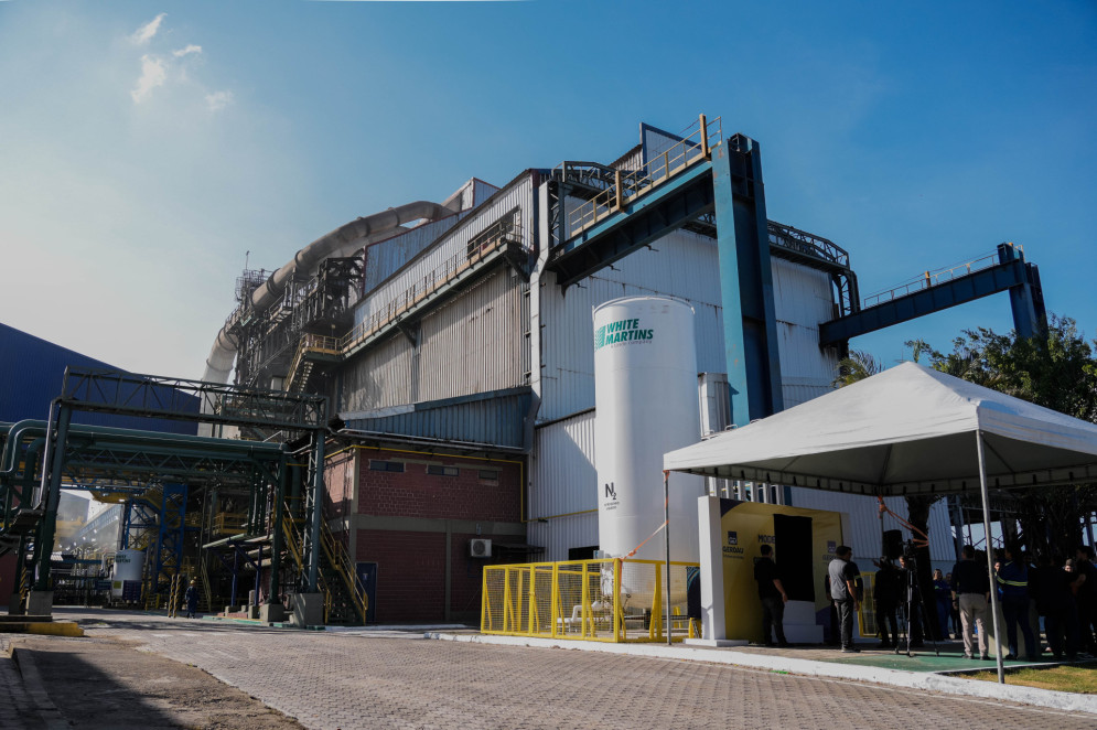 MARACANA&Uacute;, CEAR&Aacute;, BRASIL, 02-02-2026: Reinaugura&ccedil;&atilde;o da f&aacute;brica de a&ccedil;o, Gerdau, em Maracana&uacute;. A ocasi&atilde;o contou com a presen&ccedil;a do Presidente do Conselho do Instituto Gerdau,  Andr&eacute; Gerdau, o Prefeito de Maracana&uacute;, Roberto Pessoa, e o Governador do Estado do Cear&aacute;, Elmano de Freitas. Na foto, a ind&uacute;stria de fabrica&ccedil;&atilde;o do a&ccedil;o.