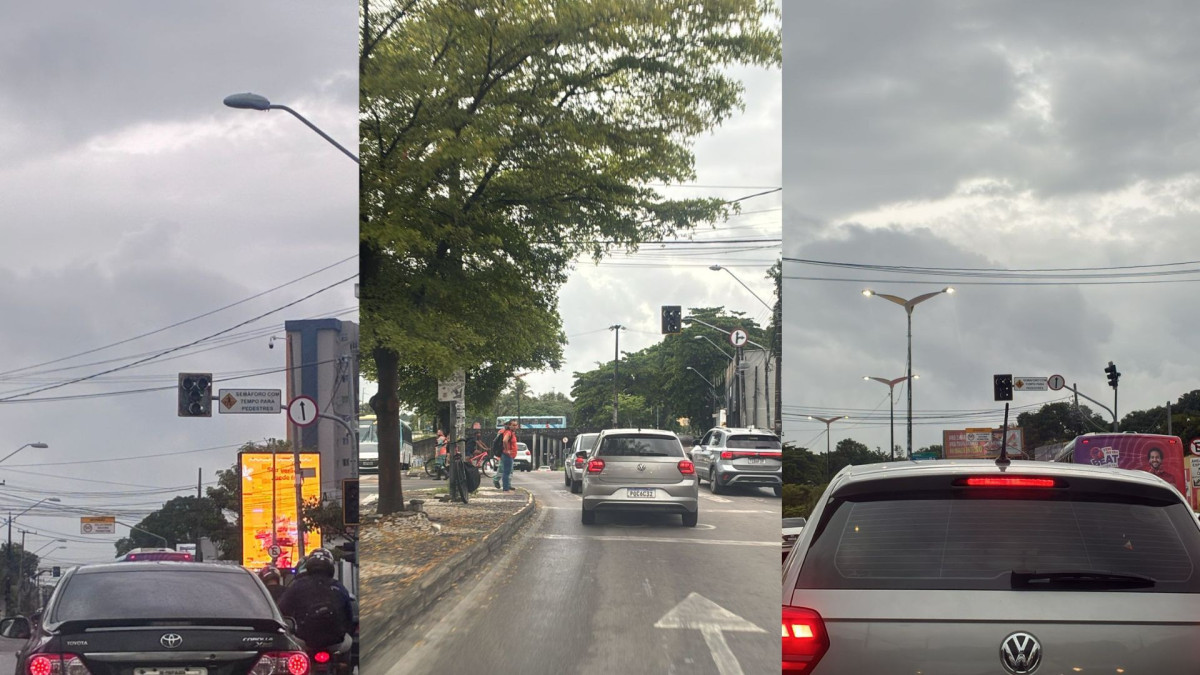 Na avenida General Osório de Paiva foram notificados semáforos desligados nas proximidades do Hospital Frotinha da Parangaba, Ginásio da Parangaba e Terminal da Parangaba. Por volta das 7h30min, agentes da AMC já estavam no local
