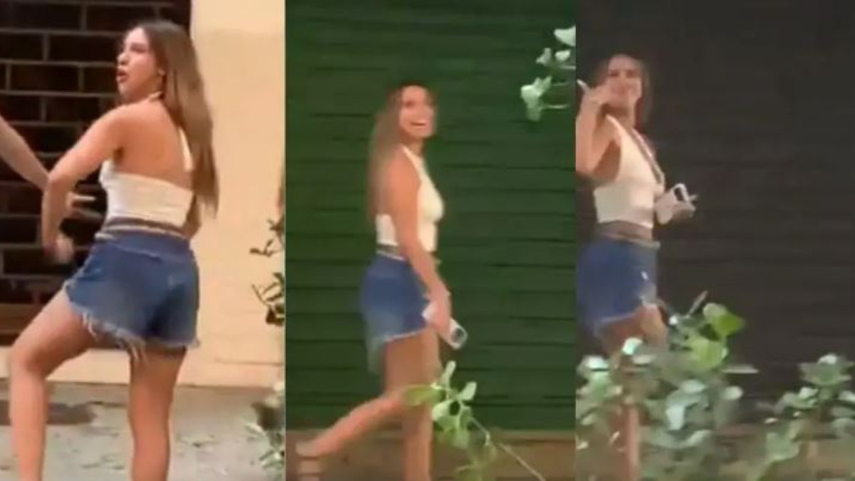 Imagens de Agostina imitando um macaco tiveram grande repercussão nos meios digitais