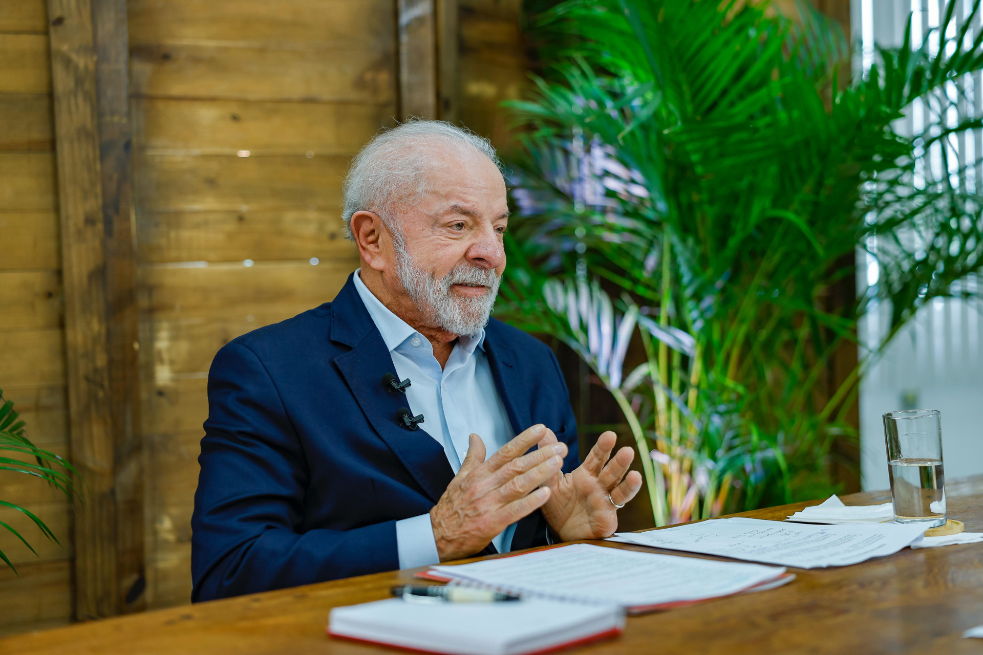 ￼PRESIDENTE da República, Luiz Inácio Lula da Silva, durante entrevista (Foto: Ricardo Stuckert / PR)