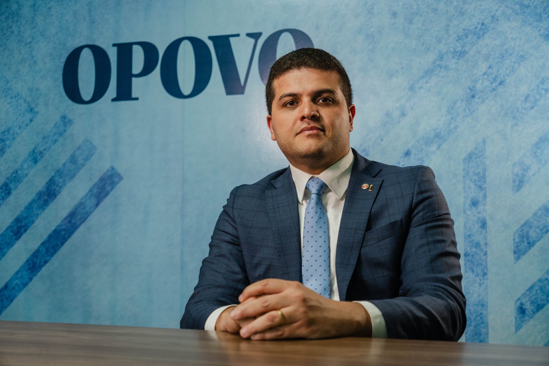 Procurador-Geral de Justiça, Herbet Santos, visitou a redação do O POVO (Foto: FERNANDA BARROS)