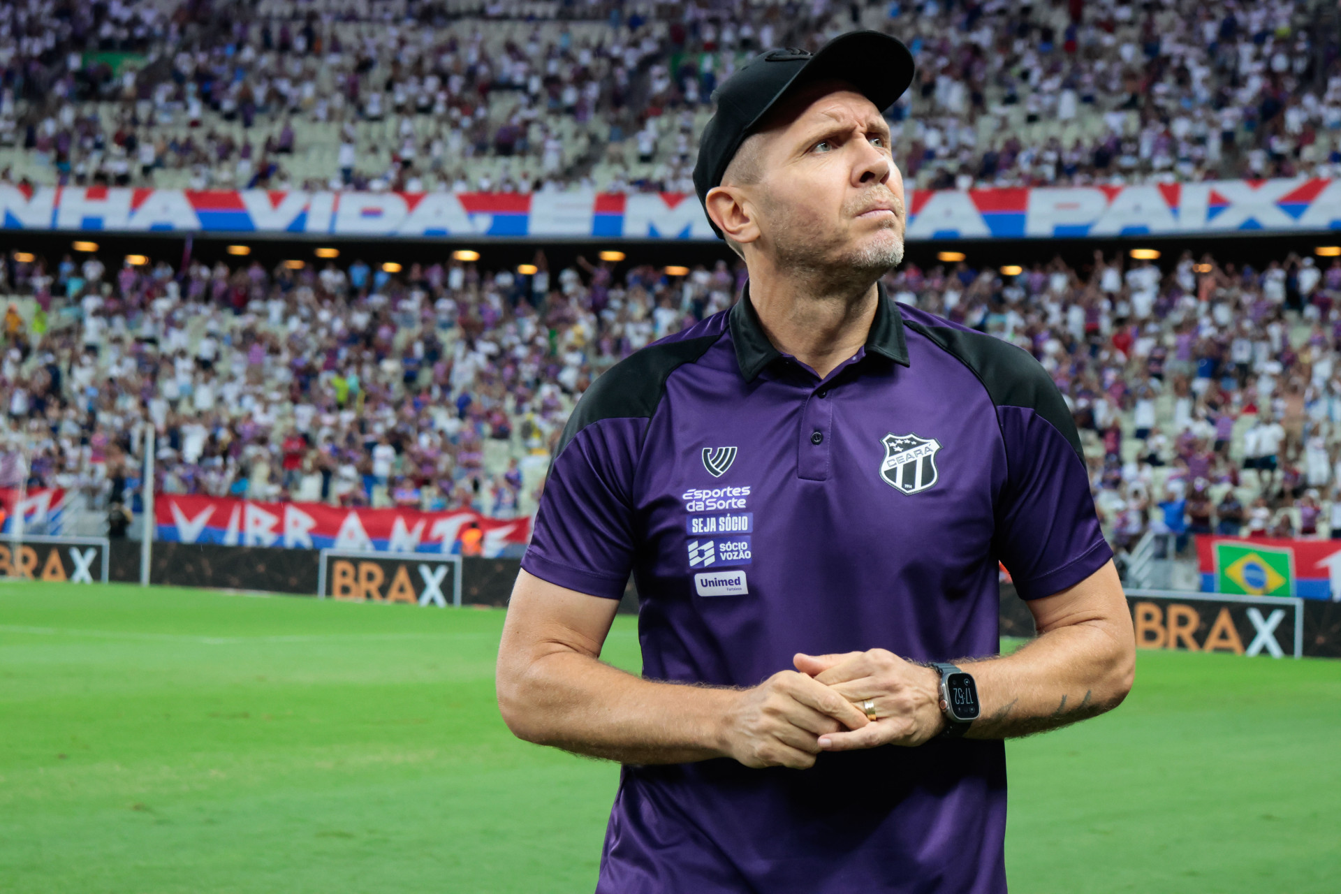 FORTALEZA, CEARÁ, BRASIL, 08-02-2026: Mozart Santos Pimeiro Classivo Rei do Cameponato Cearense com Ceará 0 x 0 Fortaleza na Arena Castelão. (Foto Samuel Setubal /O Povo) (Foto: Samuel Setubal)