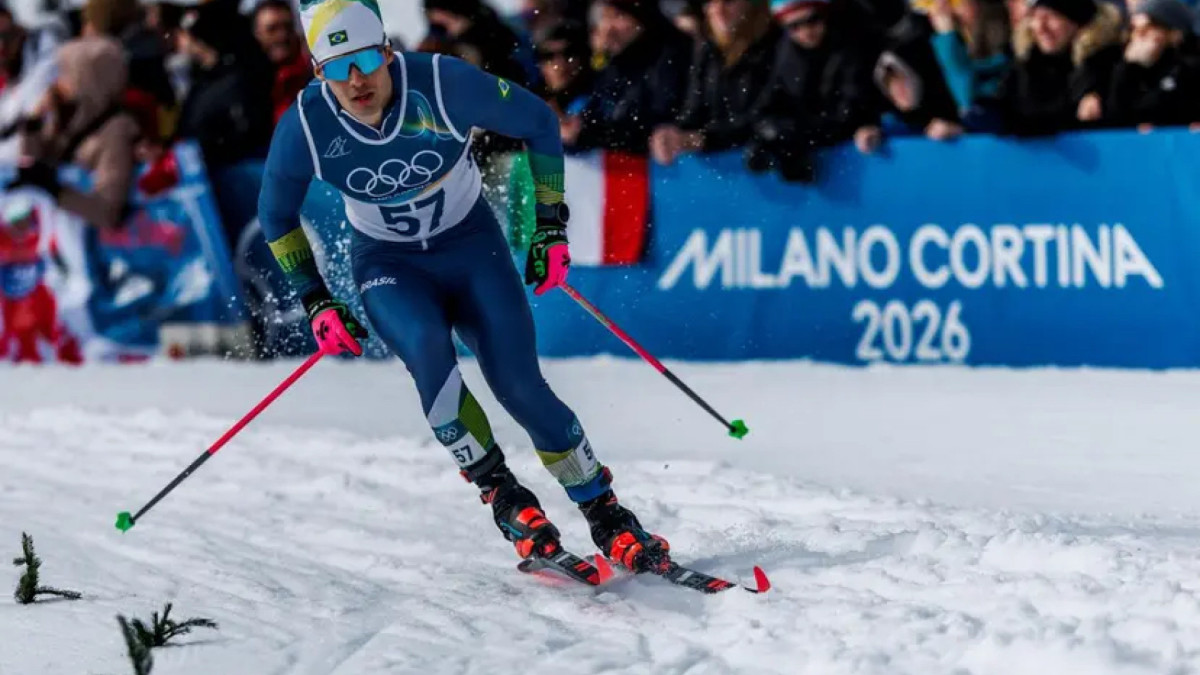 Manex Silva bateu recorde brasileiro nas Olimpíadas de Inverno Milão-Cortina 2026.