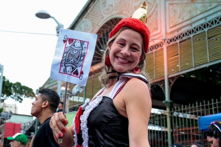 Paula Raquel vestida de Dama de Copas