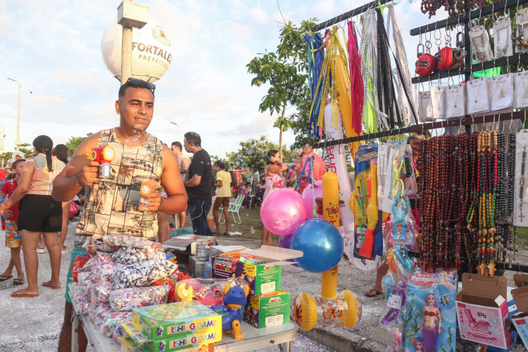 Carnaval infantil no Parque Rachel de Queiroz.(Foto: Jo&atilde;o Filho Tavares)
