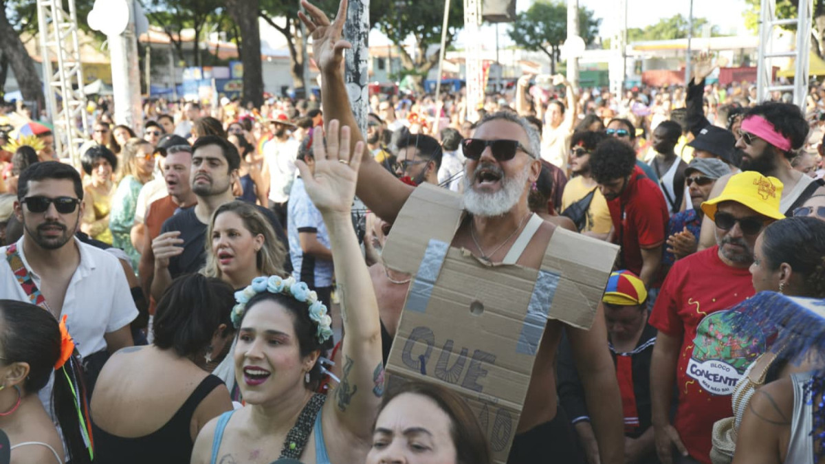 Carnaval na Praça da Gentilândia, no Polo Benfica. Segunda-feira, 16 de fevereiro de 2026