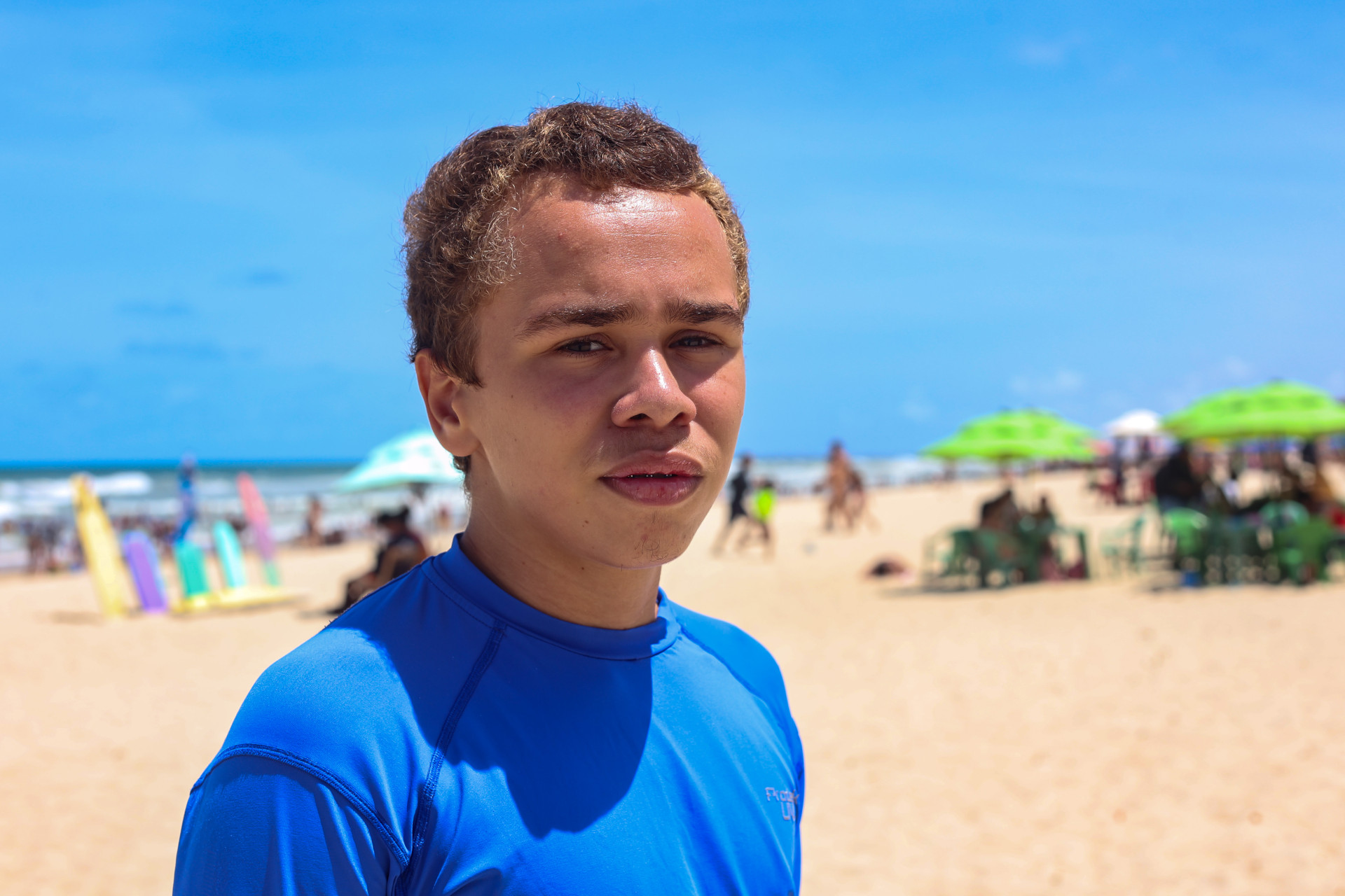 Gabriel Veras, 16, foi em busca de tranquilidade com a fam&iacute;lia