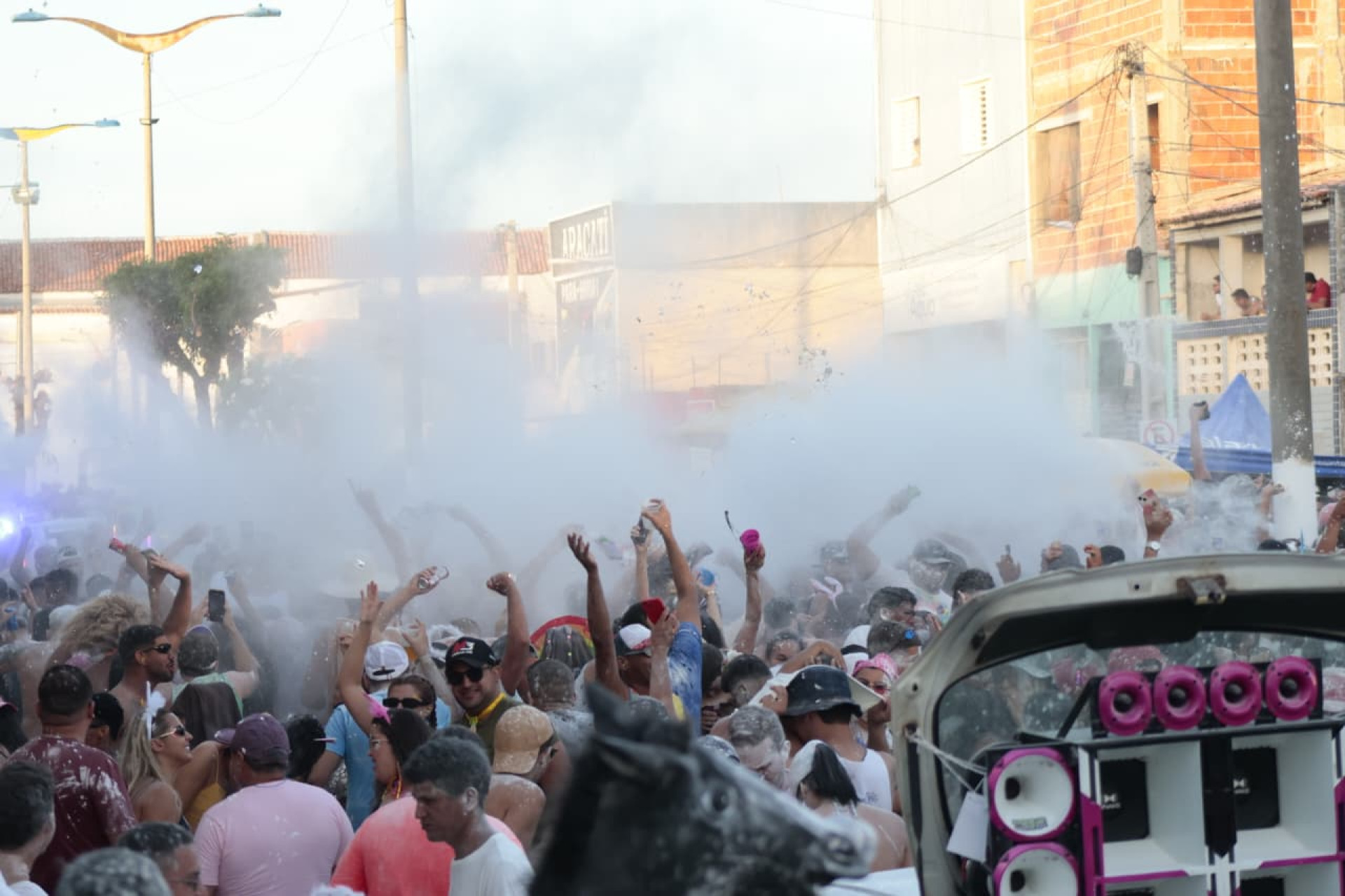 Aracati foi palco do famoso mela mela, na Avenida dos Paredões