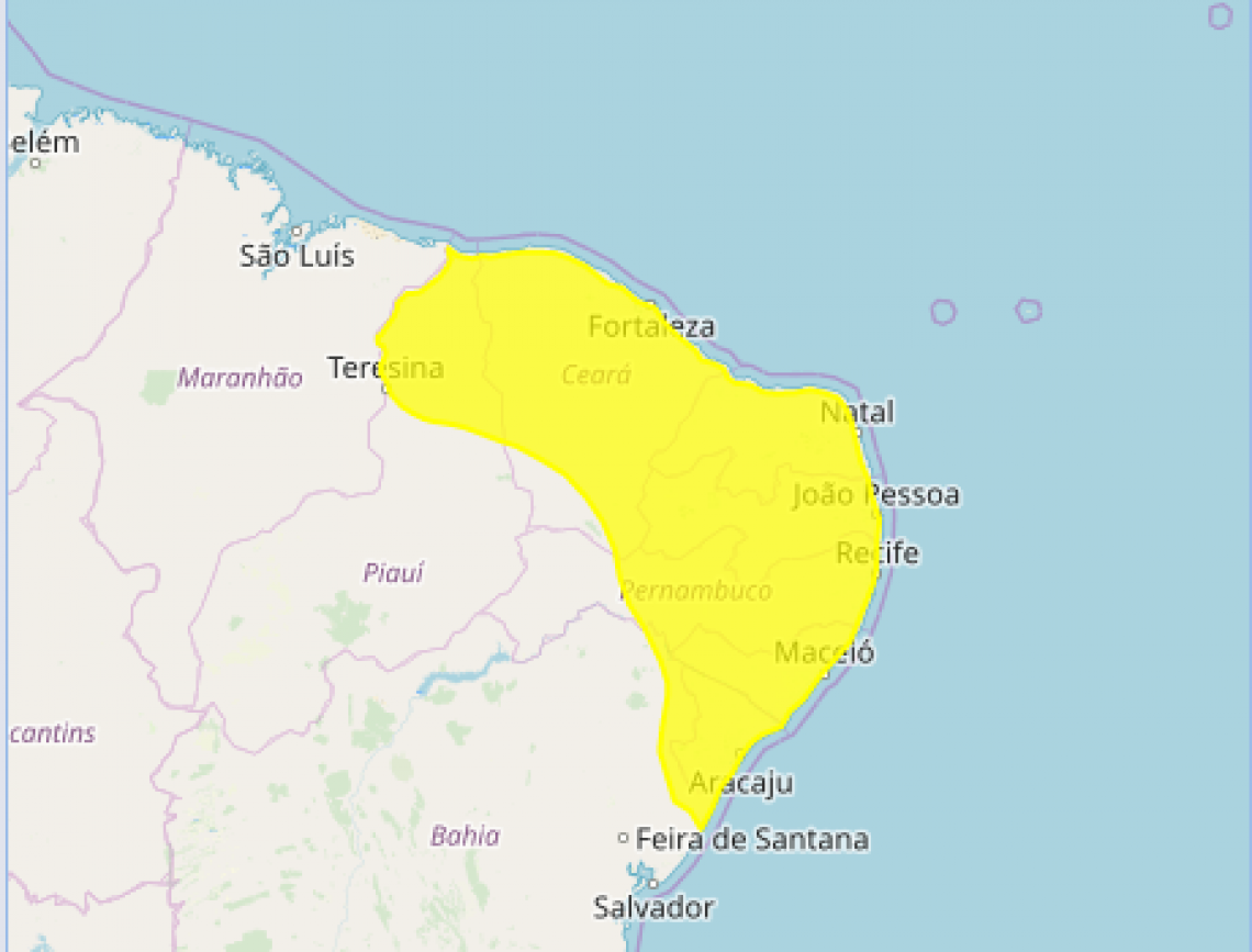 Desde o inÃ­cio desta noite, Fortaleza registra pancadas de chuva
