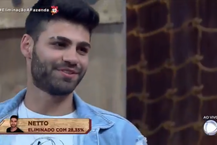 DJ Netto recebe apenas 28,35% dos votos e é nono eliminado de A Fazenda 11.
(foto: Reprodução...