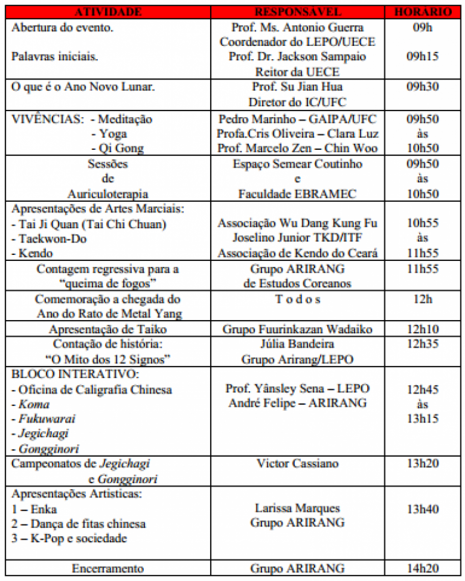 Meditação, yoga e Qi Gong; e sessões de Auriculoterapia (técnica de acupuntura) são algumas das atividades da programação.