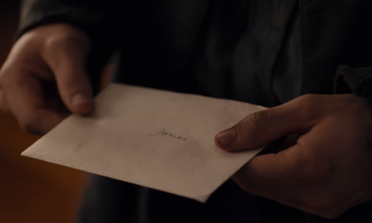 A carta que Jonas recebe antes de levar os amigos para um outro lugar no momento do apocalipse