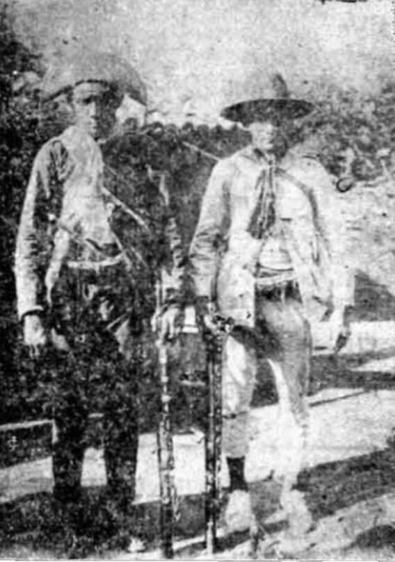 Cangaceiros em imagem publicada pelo O POVO em 1933, sem identificação do fotógrafo(Foto: O POVO.doc)