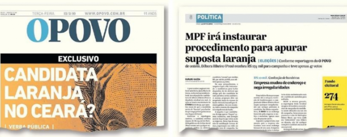 Investigações começaram após reportagens do O POVO mostrarem caso da suposta candidata laranja no Pros