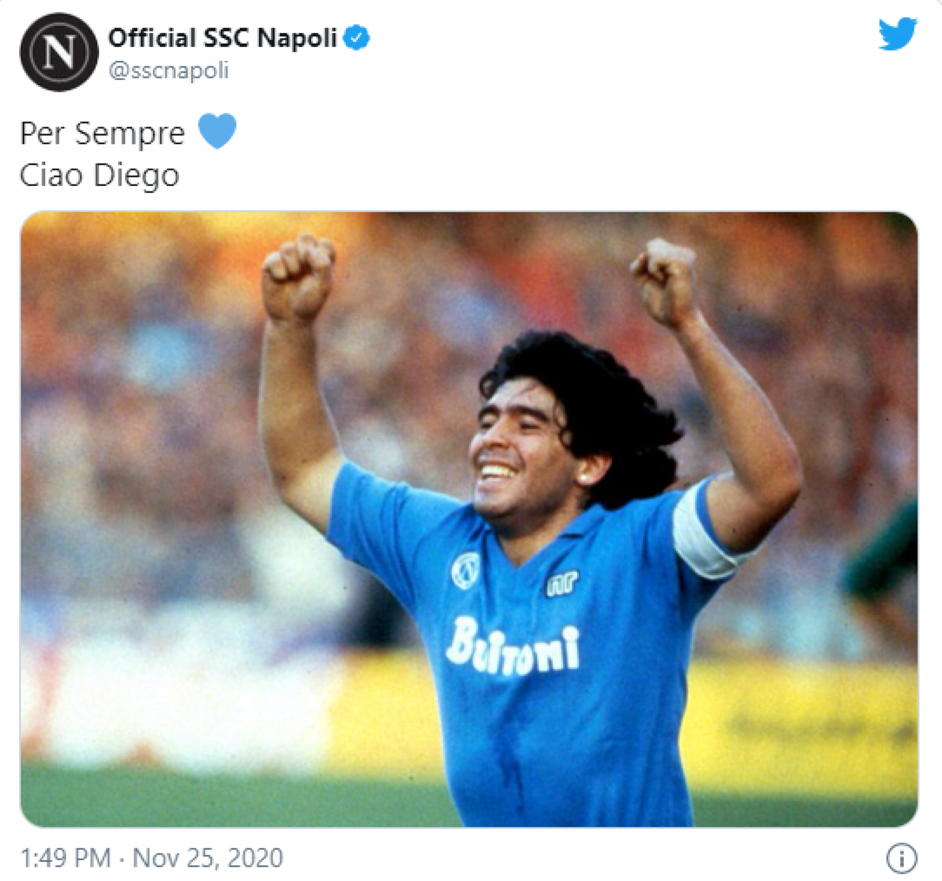 Napoli, clube transformado por Maradona para sempre