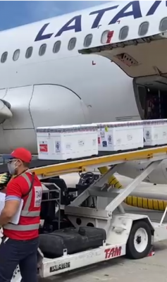 Chegada de lote da Coronavac ao Ceará nesta segunda-feira, 25