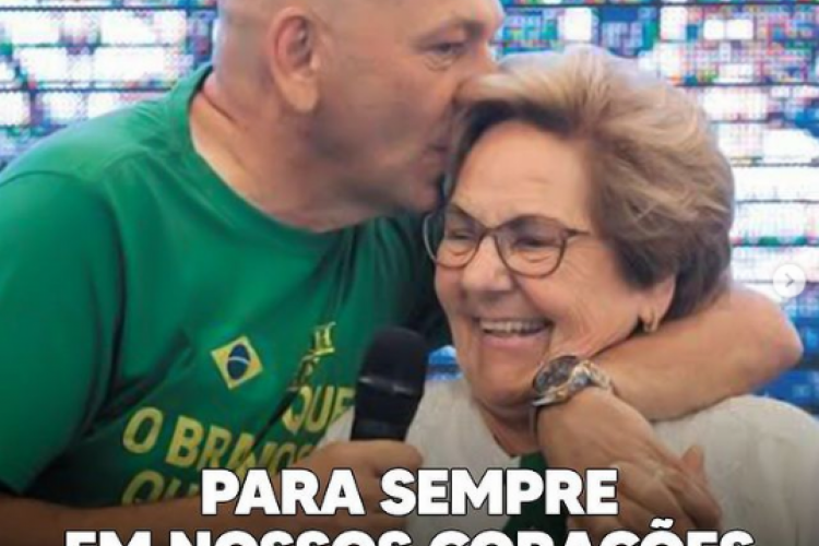 Luciano Hang, com a mãe Regina Modesti Hang, 82 anos