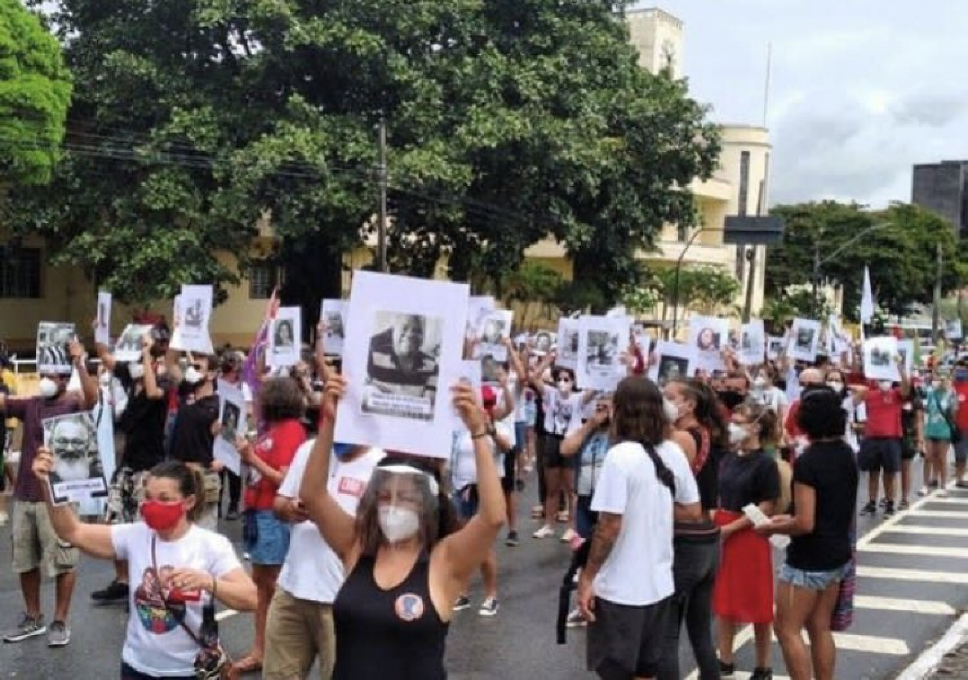Protesto por vacina e contra Bolsonaro em João Pessoa, em 3 de julho de 2021