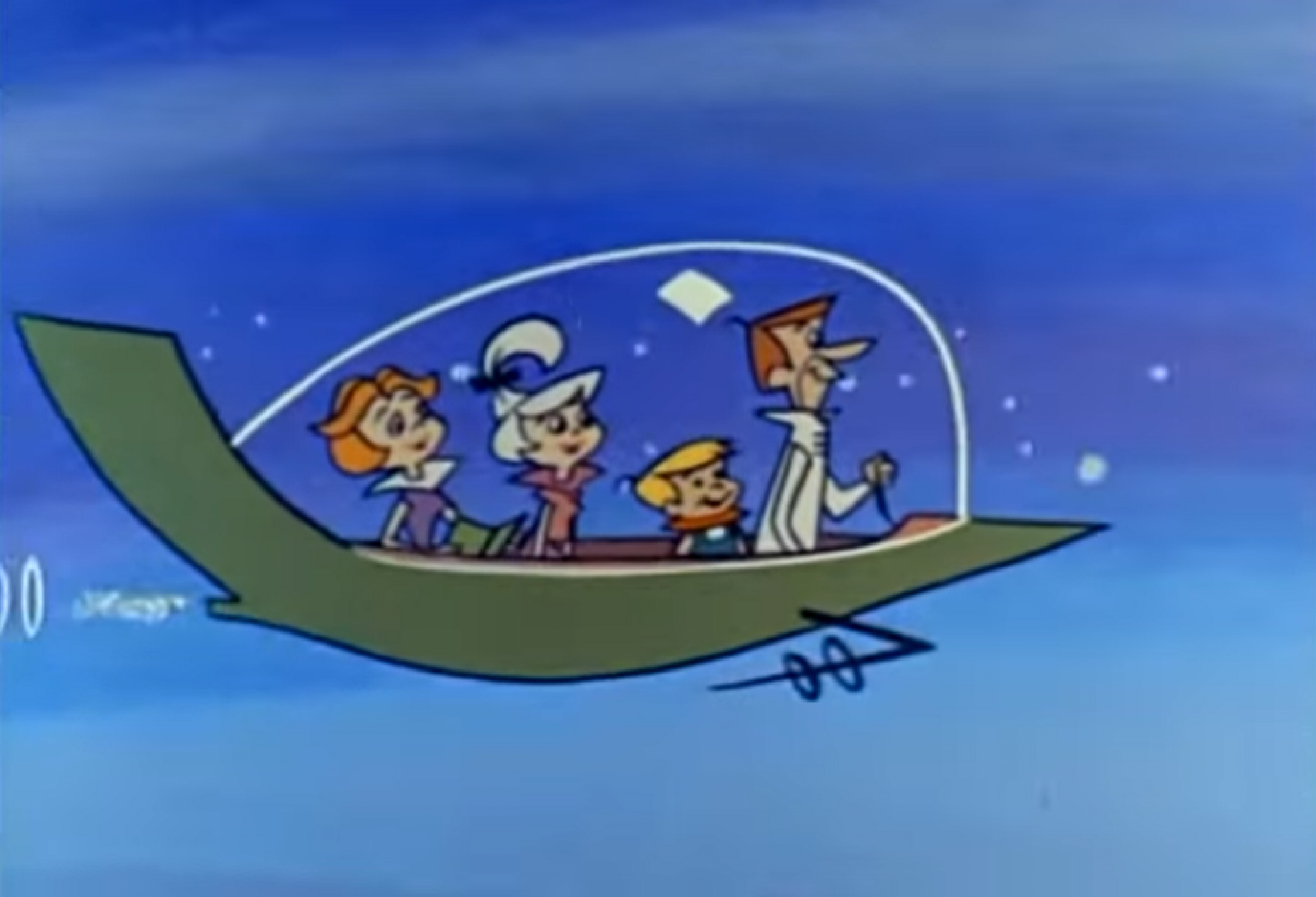 Jetsons: veículo da família futurista de Hanna-Barbera é paradigma da ideia de carro voador. Mas, a realidade deverá ser diferente(Foto: HANNA-BARBERA/REPRODUÇÃO/VÍDEO)