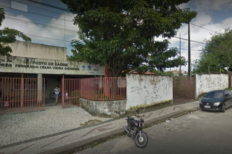 Fachada da Unidade B&aacute;sica de Sa&uacute;de (UBS) Fernando Di&oacute;genes, no bairro Granja Portugal