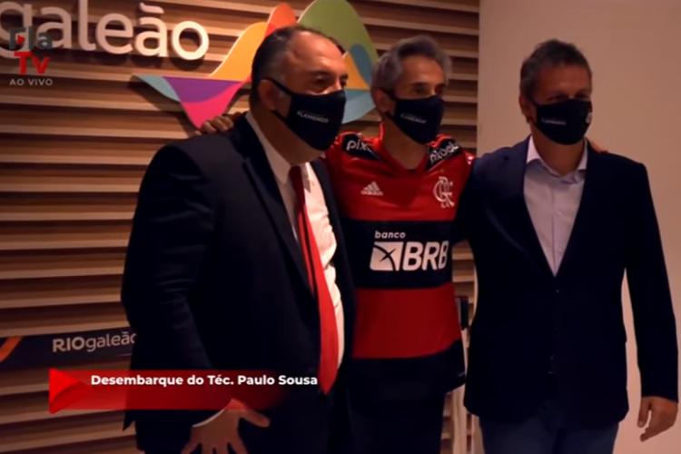 Paulo Sousa chegou ao Rio de Janeiro na manhã desta sexta-feira, 7