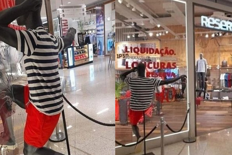 A loja Reserva afirmou que a vitrine seria desmontada