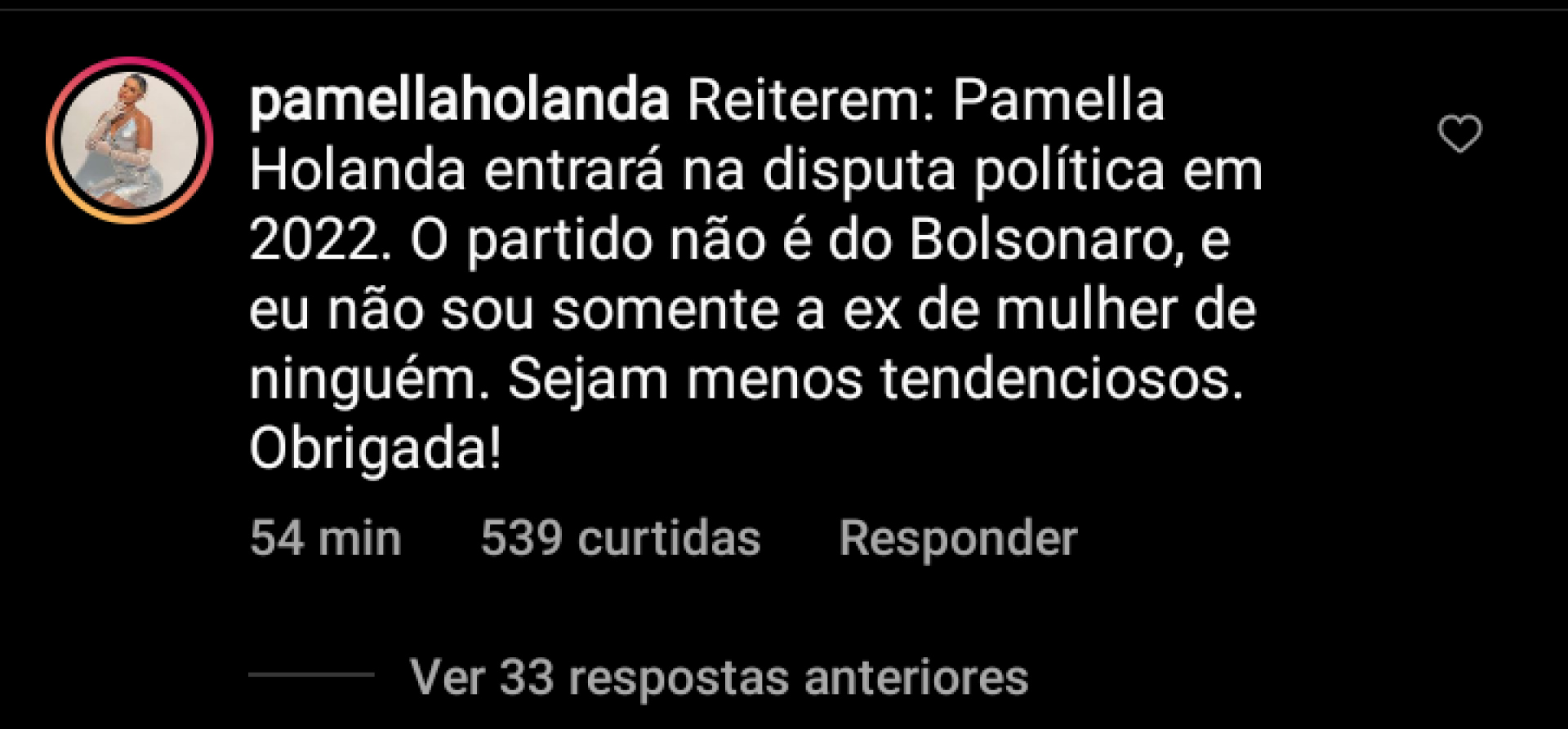 Pâmella Holanda reage a matéria do O POVO Pâmella Holanda reage a matéria do O POVO
