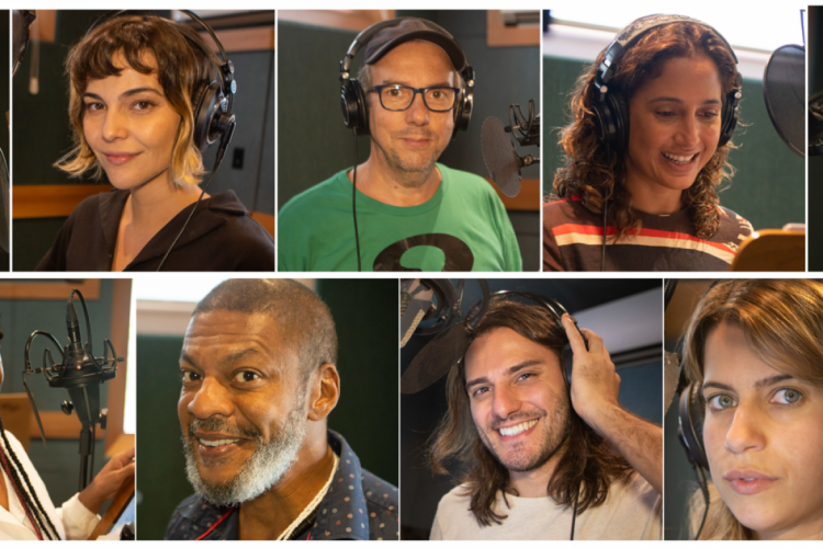 Bastidores da gravação de 