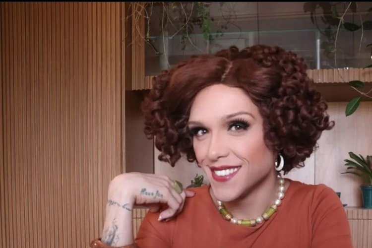 A drag queen Rita von Hunty