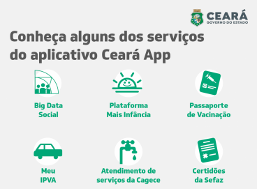Aplicativo reúne mais de 100 serviços do Governo do Ceará com benefícios de utilidade social e cidadã 