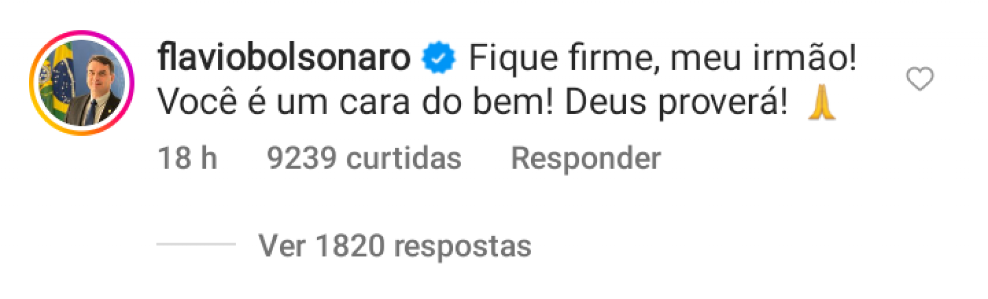 Senador Flávio Bolsonaro (PL) sai em defesa de Gusttavo Lima