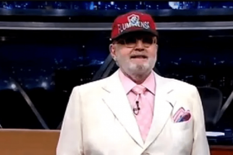 Jô Soares com a camisa do Fluminense, time do coração, no Programa do Jô