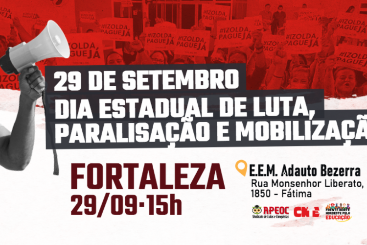 APEOC já formalizou a paralisação em ofício protocolado na SEDUC