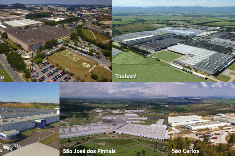 Volkswagen fará paralisações programadas em três de suas fábricas no Brasil