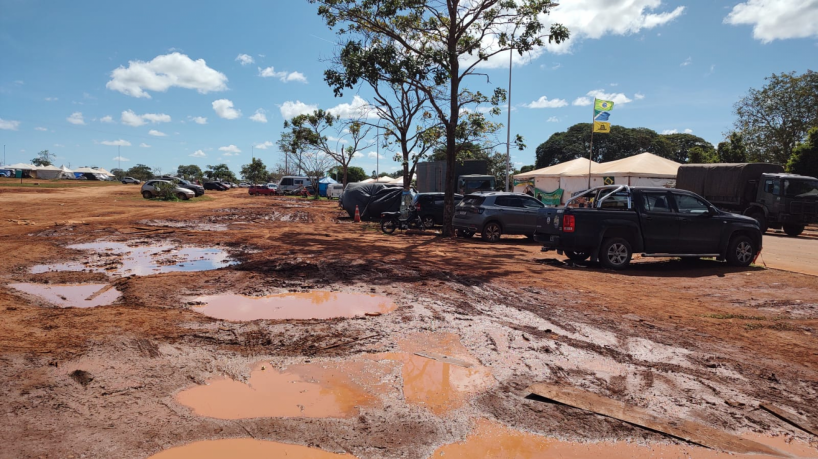 A Praça dos Cristais, onde fica o QG do Exército de Brasília