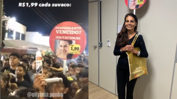 Vania Penha viraliza com fantasia vendendo desodorante durante Carnaval de Aracati