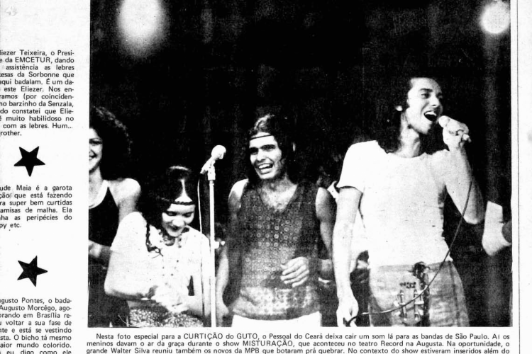 Matéria do O Povo mostra Téti, Rodger Rogério e Ednardo em Show em São Paulo. "O Pessoal do Ceará assombrou o Brasil, com molho, charme, bom gosto e simpatia. E tem mais, Ednardo, Rodger e Tetty, os cearenses que mais fazem sucesso no Brasil dentro do contexto da MPB, não conseguiram ficar afetados: continuam simples e curtidores como antes", diz a legenda de matéria de julho de 1973. 