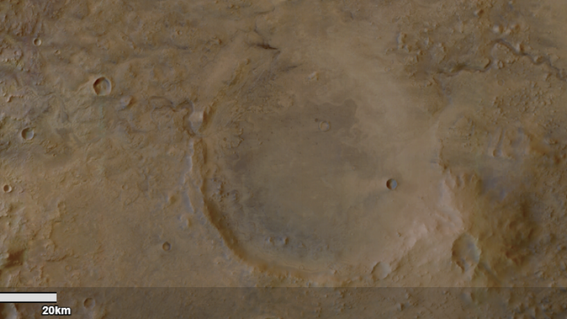 O robô foi enviado à cratera Jezera, onde pousou em fevereiro de 2021