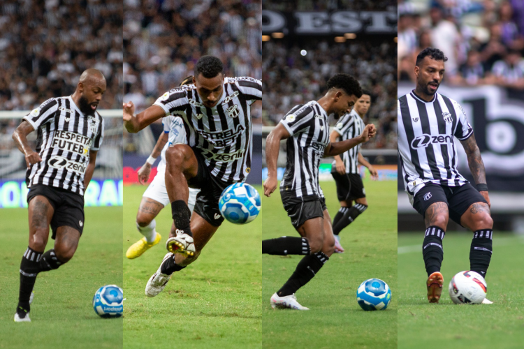 Chay, Caíque, Warley e Michel Macedo não irão permanecer no Ceará para 2024. 
