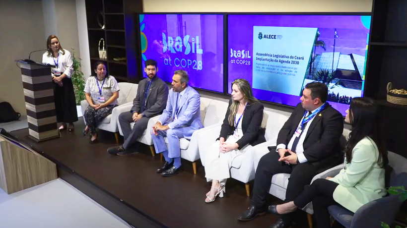 Cristiane Leitão, primeira-dama da Assembleia do Ceará, apresentou ações sustentáveis adotadas pela Casa 